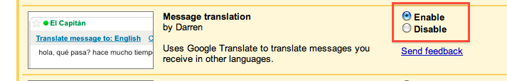 Google Translate in Gmail