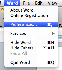 Word Preferences