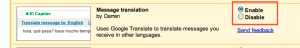 Google Translate in Gmail