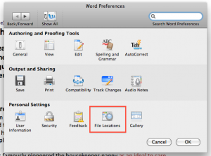 Word 2008 File Locations