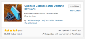 Optimize Database after deleting Revisions